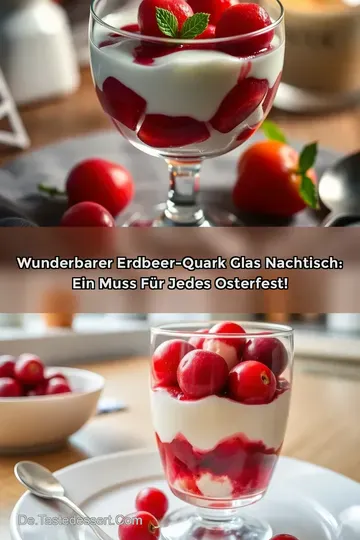 Wunderbarer Erdbeer-Quark glas nachtisch: Ein Muss für jedes Osterfest!