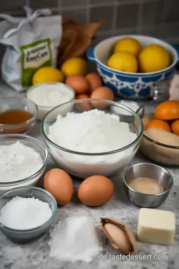 Zitronen Kokos Kuchen: Ein spritziger Genuss für den Sommer ingredients
