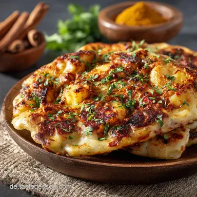 Aloo Masala Rezept Das cremige Kartoffel Curry f&uuml;r Naan Dosa Rezeptkarte