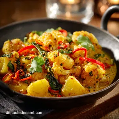 Alu Paliya KartoffelBohnenCurry Schnelles FeierabendGericht Rezeptkarte