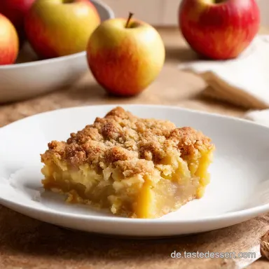 ApfelCrumble Rezept Knuspergl&uuml;ck wie von Oma Rezeptkarte