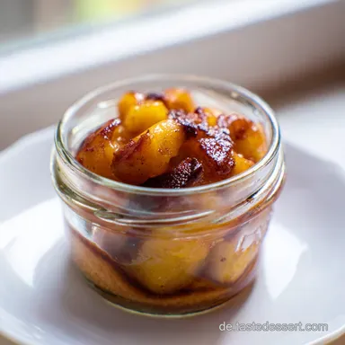 Apfelkuchen Im Glas F&uuml;r 8 Personen Rezeptkarte