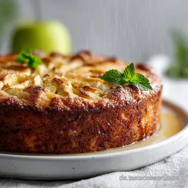 Apfelkuchen Springform R&uuml;hrteig - Backen in 20 Minuten Rezeptkarte