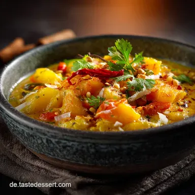 Cremiges KokosKartoffelCurry Der einfache FeierabendEintopf Rezeptkarte