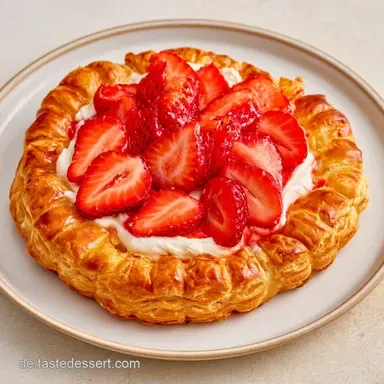 Bl&auml;tterteig Erdbeeren Quark in 35 Min