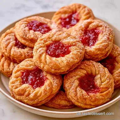 Bl&auml;tterteig Kekse Marmelade in 35 Min Rezeptkarte