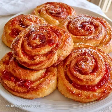 Bl&auml;tterteig-Marmeladenrolle in 35 Min Rezeptkarte