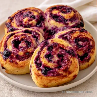 Blaubeer-Quarkbr&ouml;tchen in 40 Minuten Rezeptkarte