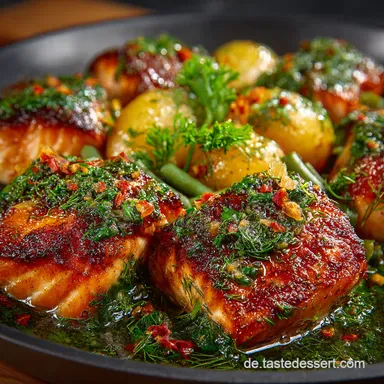 Blitzschnelles Blech Lachs Rezept Einfach Lecker Rezeptkarte