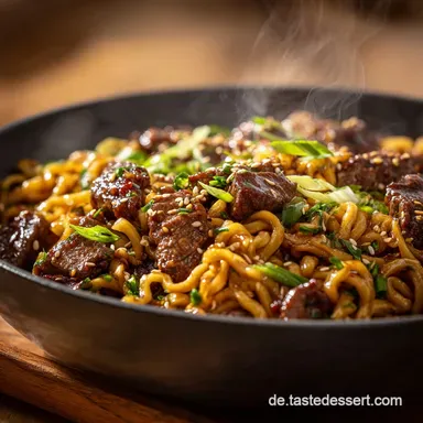 Mie Nudel Pfanne: Der Blitz-Wok mit Hackfleisch Umami-Sauce Rezeptkarte