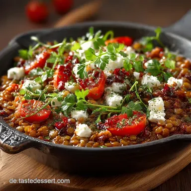 Blitzrezept Linsen Schnelle Linsenpfanne mit Feta 20 Min