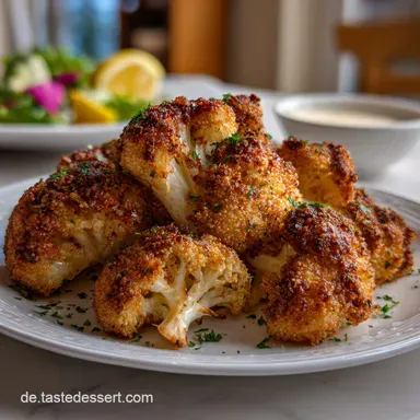 Blumenkohl Wings aus dem Backofen knusprig: Doppelback Rezeptkarte