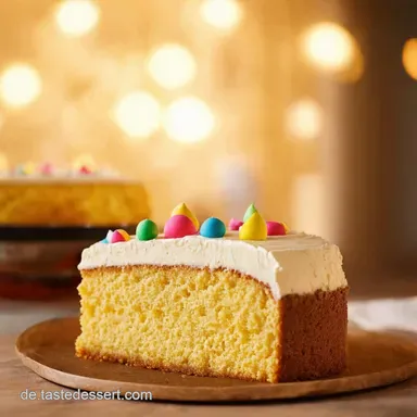 Torte zum Kindergeburtstag Meine bunte KonfettiÜberraschung Rezeptkarte