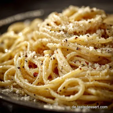 Spaghetti Cacio e Pepe: Das authentische Nur 3 Zutaten Rezept Rezeptkarte