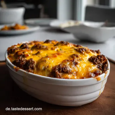 Cheeseburger Auflauf: In 40 Minuten zum Genuss Rezeptkarte