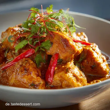 Chicken Pasanda Das cremige indische H&auml;hnchen Curry Rezept Rezeptkarte