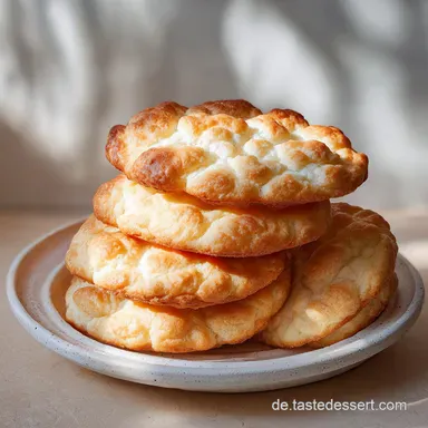Cloud Bread als einfaches Backrezept mit wenig Zutaten als s&uuml;&szlig;er | Low Carb Snack Rezeptkarte