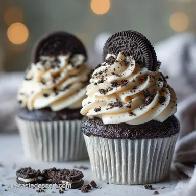 Cookies and Cream Cupcakes: Saftig Rezeptkarte