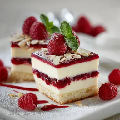 Himbeerschnitte Rezept Die cremigleichte QuarkMascarponeVersion Rezeptkarte