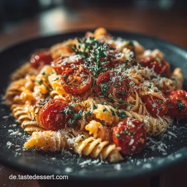 Schnelle Vegetarische TomatenFrischk&auml;se Pasta in 30 Min
