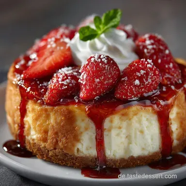 Klassischer ErdbeerCheesecake Das beste Rezept f&uuml;r die Saison Rezeptkarte