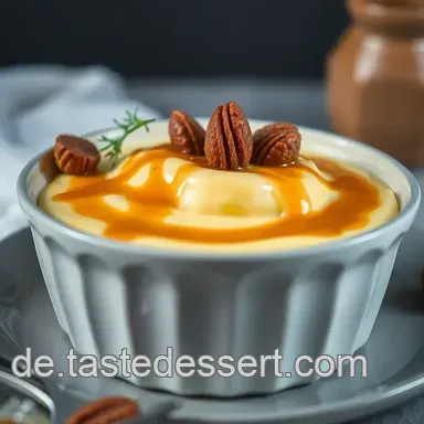 Cremiger Kokospudding mit köstlicher Karamellsoße – Einfach und Lecker! Rezeptkarte