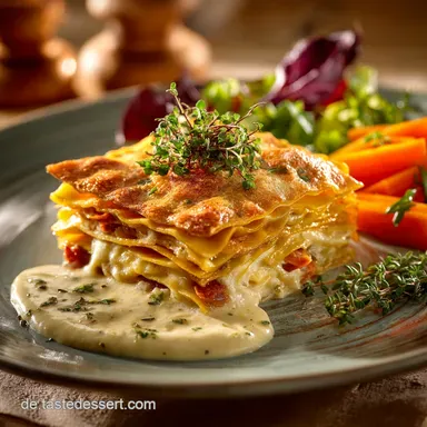 MaultaschenAuflauf: Schw&auml;bischer Hochgenuss mit cremiger Bergk&auml;se-Kruste Rezeptkarte