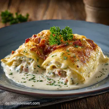 MaultaschenAuflauf: Schw&auml;bischer Hochgenuss mit cremiger Bergk&auml;se-Kruste