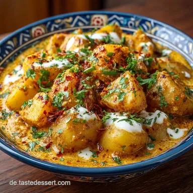 Cremiges Aloo Masala Kartoffel Curry Indisches Seelenfutter f&uuml;r jeden Tag