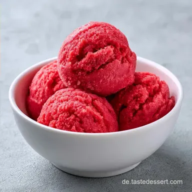 Cremiges Erdbeersorbet f&uuml;r 4 Portionen