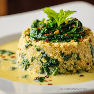 Cremiges Veganes Mungobohnen Dal mit Spinat Soul Food TarkaGeheimnis Rezeptkarte