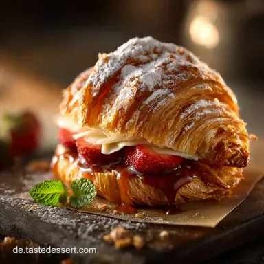 Croffel Das knusprige Trendrezept mit fertigen Croissants Rezeptkarte