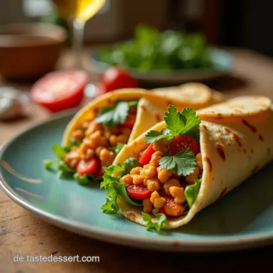 Mein FeierabendTurbo 10Minuten Vegan Burrito Wraps Proteinreich fix gemacht Rezeptkarte