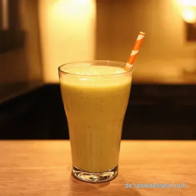 Erdbeer Bananen Smoothie Rezept Schnell einfach lecker Rezeptkarte