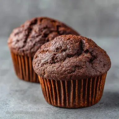 Dunkle Schoko Muffins f&uuml;r 12 Muffins Rezeptkarte