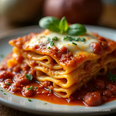 Klassisches Lasagne Rezept Echt italienisch Das OriginalRagu mit Samtiger B&eacute;chamel Rezeptkarte