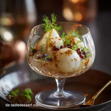 Birnen Lillet Rezept Eleganter Winter Cocktail mit Gew&uuml;rzsirup Rezeptkarte