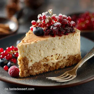 EggnogTorte mit Gew&uuml;rzkuchen und Beeren: Das cremige Winter-Dessert Rezeptkarte