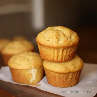 Einfache Muffins backen Vanille Muffins Rezept f&uuml;r Anf&auml;nger Rezeptkarte
