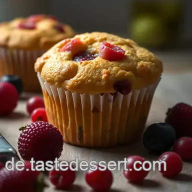 Erdbeer-Rhabarber Muffins: Omas Rezept, kinderleicht! Rezeptkarte