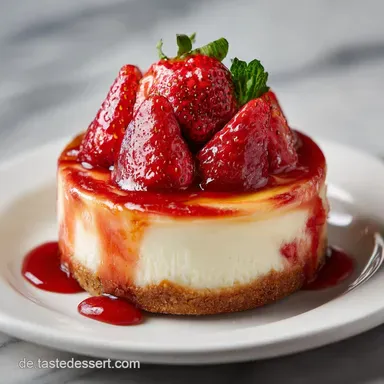 Strawberry Swirl Cheesecake Rezept f&uuml;r 12 Rezeptkarte