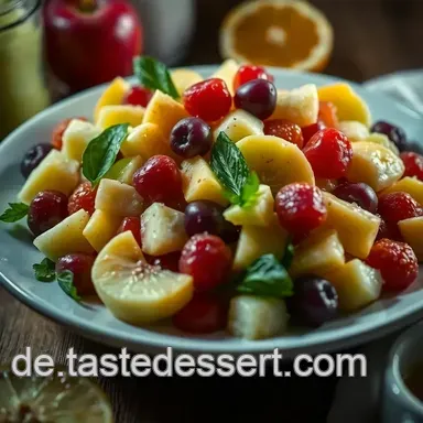 Erfrischender Obstsalat mit Honig-Vanille-Dressing – Mein Geheimrezept Rezeptkarte