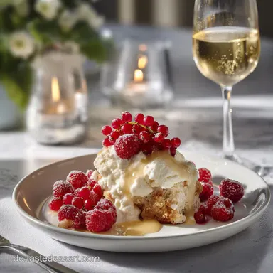 Nachtisch Silvester als festliche Dessertidee f&uuml;r deinen Jahreswechsel mit Champagner Rezeptkarte