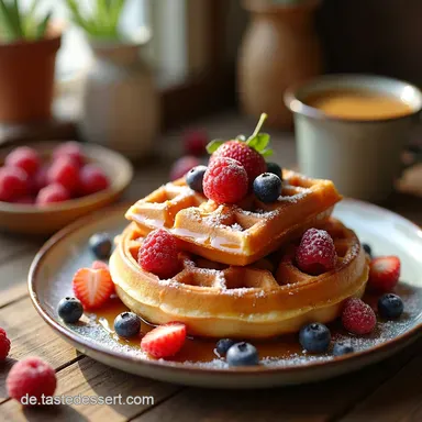 Fruchtige Waffelbecher ObstDessert TRYTRYTRY f&uuml;r Naschkatzen Rezeptkarte