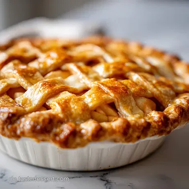 Gedeckter Apfelkuchen Altes Rezept f&uuml;r 12 Portionen Rezeptkarte