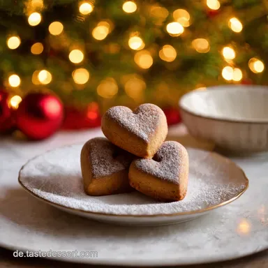 Gef&uuml;llte Lebkuchen Herzen Mein liebstes Rezept f&uuml;r Weihnachten Rezeptkarte