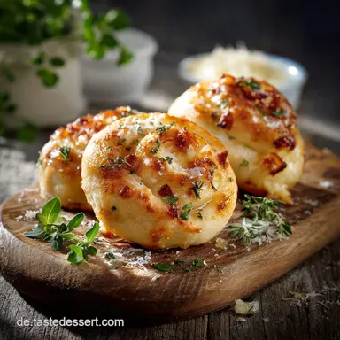 Gef&uuml;llte Pizzab&auml;llchen: Einfaches Rezept f&uuml;r die K&auml;se-Explosion Rezeptkarte