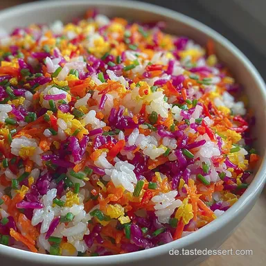 Gem&uuml;sereis Rezept in 40 Minuten: Knackiger Gebratener Reis Rezeptkarte