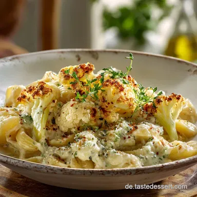 Blumenkohl Pasta: Cremiges Feierabend-Rezept mit ger&ouml;stetem Kohl