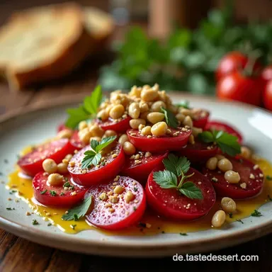 Rote Bete Salat mit Feldsalat Mein unwiderstehliches HerbstRezept mit Ziegenk&auml;se Rezeptkarte